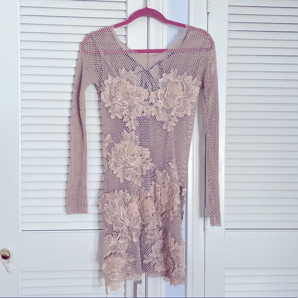 Mesh + Appliqué coverup